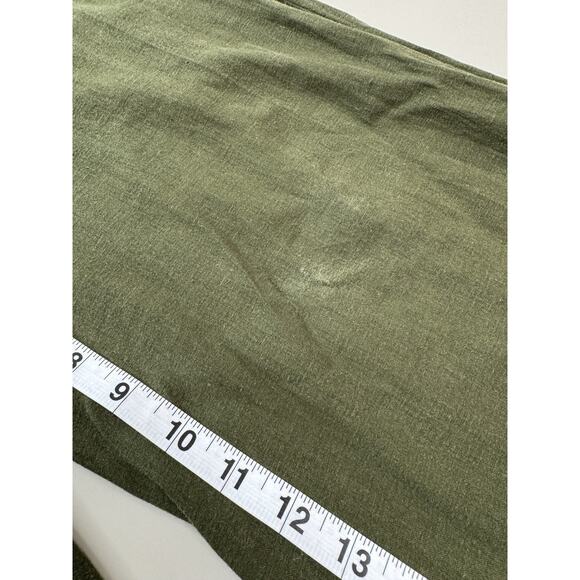 URBAN OUTFITTERS Wide Leg Linen Jumpsuit S Olive Green Tie Back Vest Fit Boho - Picture 6 of 16